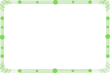 Simple Frame, Photo Frame, Unique Border Frame with White Background, Green Color Frame, Amaizing Frame