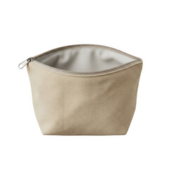 Empty canvas cosmetic bag for travel or mockup © BTG
