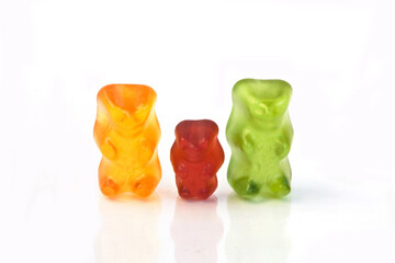 gummy bear story series - founding a family or a single child family - Social issue concept