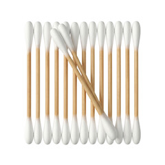 Eco friendly bamboo cotton swabs for personal care