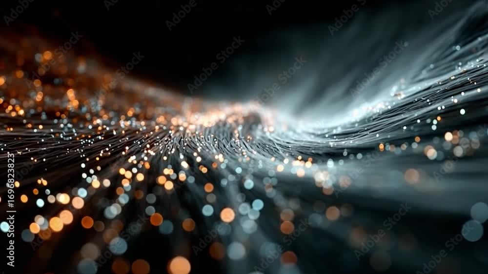 Aufkleber dynamic data stream: capturing the essence of digital information with a captivating flow of light a