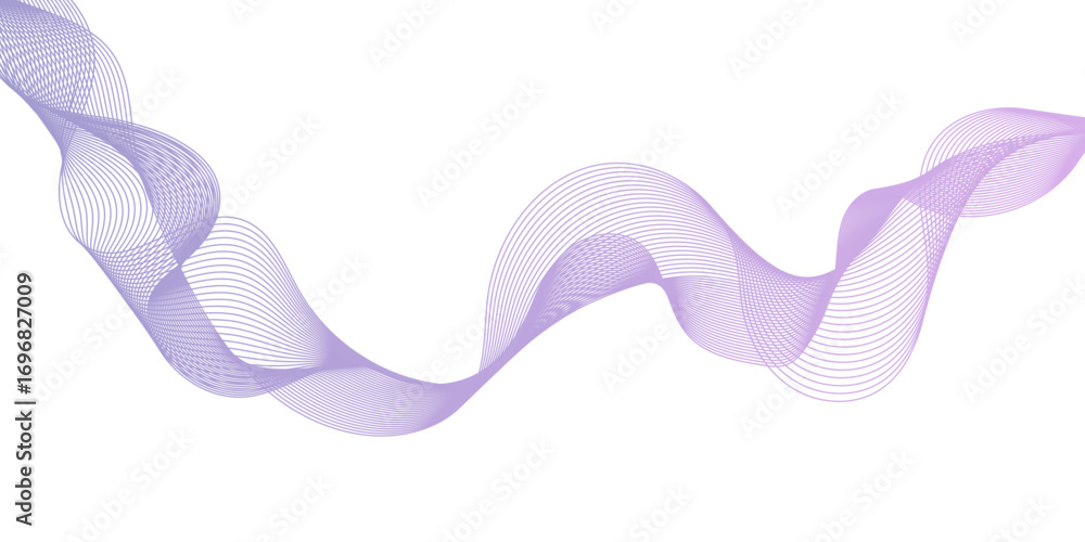 Poster the lines are colored in a subtle gradient, a three-dimensional ribbon or a series of sine waves mov