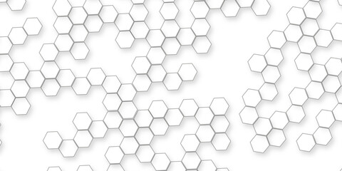 Abstract modern and technology concept White Hexagonal Background Luxury White Pattern, modern geometric patterns, elegant soft design, futuristic digital artistic backdrop.	