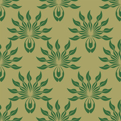 Amazing seamless floral pattern with bright colorful small flowers