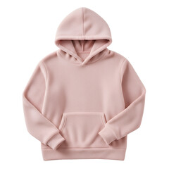 Pink Hoodie Sweatshirt Mockup Blank Apparel Casual Wear Fashion Isolated Studio Shot