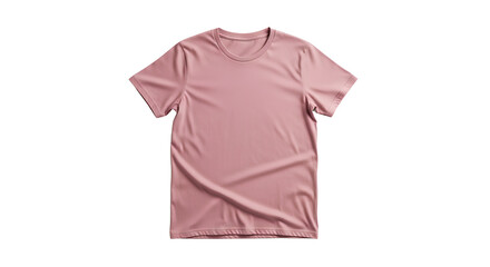 Pink TShirt Mockup Isolated on White Background Ready for Graphic Design and Branding Projects