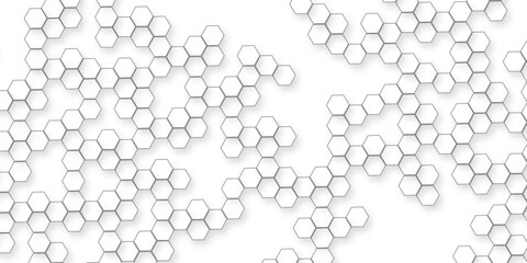 Realistic geometric mesh cells abstract white hexagon texture, abstract technology background with hexagon geometric shapes, white hexagonal geometric pattern creating surface.