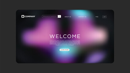 Modern website landing page design welcomes visitors with a vibrant, professional, contemporary layout