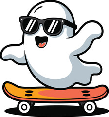 cartoon illustration of a skateboard