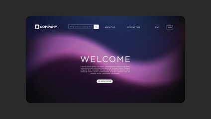 Modern website template design with a sleek and professional feel for your business or personal brand