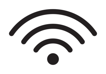 wi fi icon. Simple wifi symbol. Transparent PNG