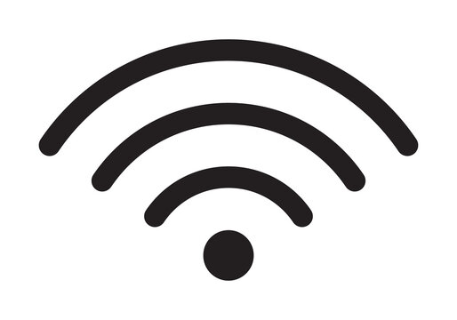 wi fi icon. Simple wifi symbol. Transparent PNG