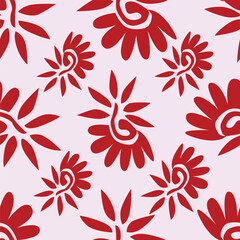 Amazing seamless floral pattern with bright colorful small flowers
