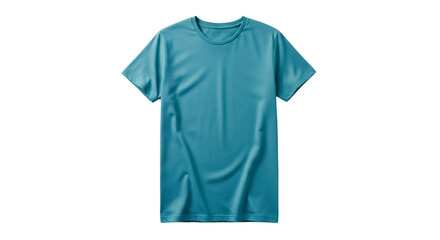 Turquoise Blue TShirt Mockup Isolated on White Background Ready for Graphic Design