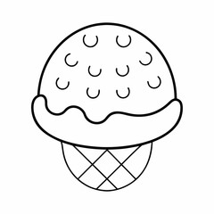 Choco Treat Line Art Vector