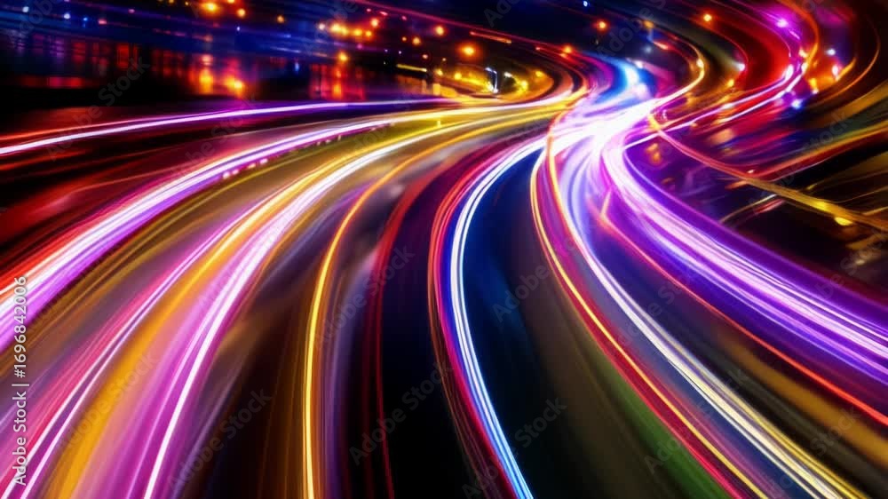 Poster abstract technology background of digital cyber tech motion