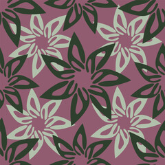 Amazing seamless floral pattern with bright colorful small flowers