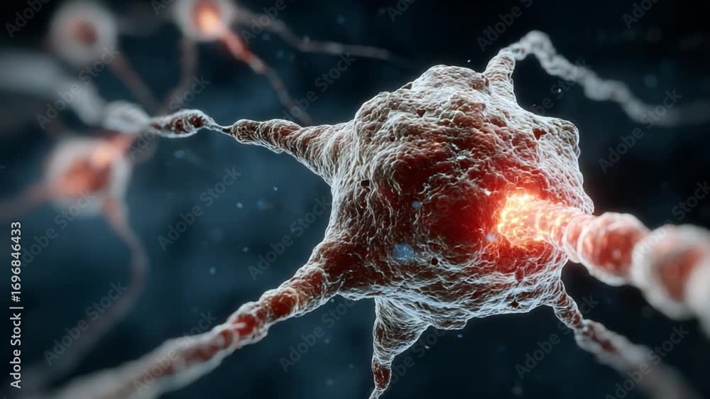 Poster neural network: a high-resolution, macro view of a vibrant neural network, a core element in the stu