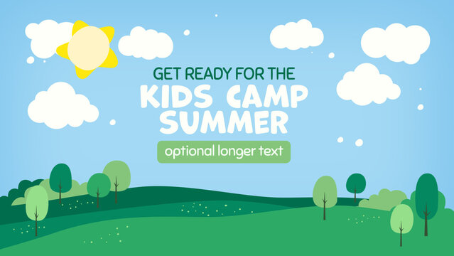 Kids Summer Camp Title Card