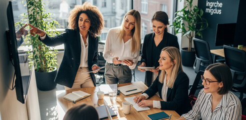 Young female professional workers