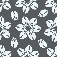 cute flower pattern image for fabric textile or wall decoration