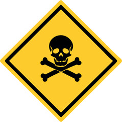 Hazard warning symbol vector icon flat sign symbol vector