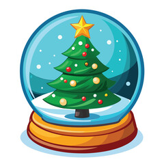 Colorful Christmas Tree Vector Icon on white background EPS 10 