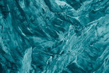 light blue colored oil painting on canvas. Abstract art background artwork. Brushstrokes of paint. art Contemporary Colourful textured thick paint surface abstract rough art painting texture