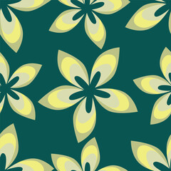 Amazing seamless floral pattern with bright colorful small flowers