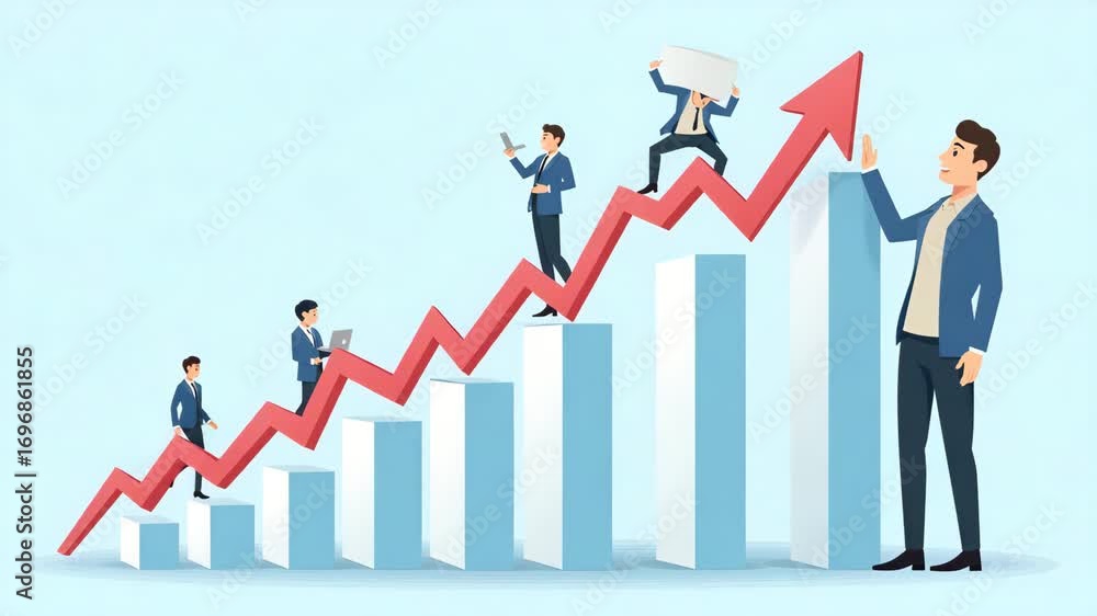 Poster performance concept increase quality speed efficiency reduce cost efficiency business concept busine