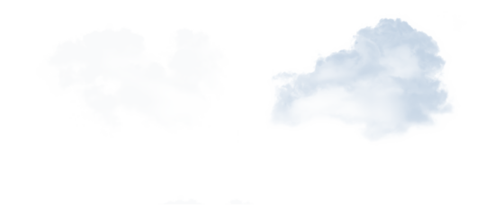 Atmospheric Clouds Collection Realistic White Gray Cloudscape Texture Overlays for Graphic on transparent background