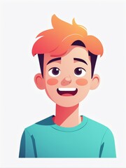 Obraz premium An animated character displaying joy in an urban setting