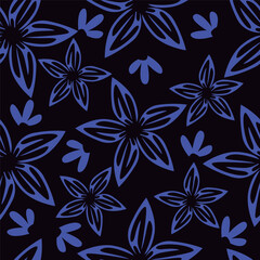 Vintage seamless floral pattern. Liberty style background of small pastel colorful flowers. Small flowers scattered over a white background. Stock vector for printing on surfaces