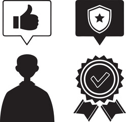 Customer Satisfaction and Quality Assurance Icons