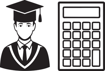 Graduate with Calculator Education and Financial Planning