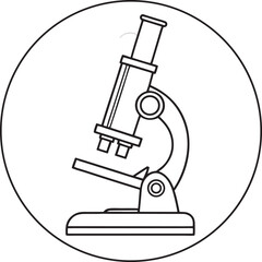 Microscope Illustration Science Laboratory Equipment