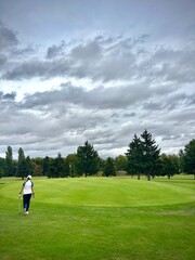 Obraz premium golfer on the green