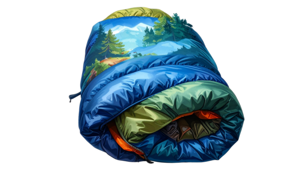 Backpack for Camping PNG, Large Outdoor Travel Bag with Straps and Pockets, Transparent Background, Hiking Illustration, Adventure and Survival Gear Design