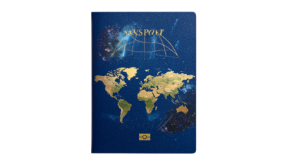 Passport PNG, Travel Document with Cover and Pages, Transparent Background, Immigration Illustration, Tourism and International Travel Design