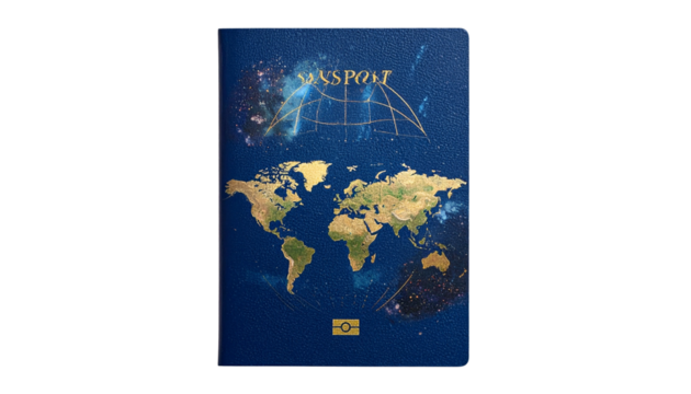 Passport PNG, Travel Document with Cover and Pages, Transparent Background, Immigration Illustration, Tourism and International Travel Design