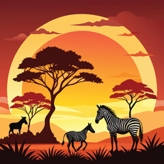 Beautiful shallow focus shot of a zebra in the wild