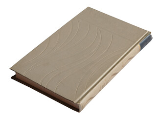 Elegant Beige Book on Isolated Background