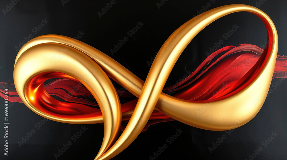 Poster an abstract composition of polished elements arranged in a dynamic pattern. glass or liquid metal, b