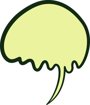 Bal&atilde;o de comic gosmento derretendo