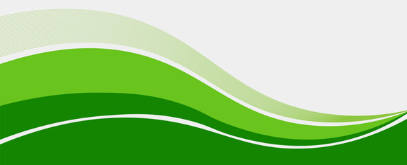 Abstract green banner background. Graphic design banner pattern background template with dynamic curve shapes