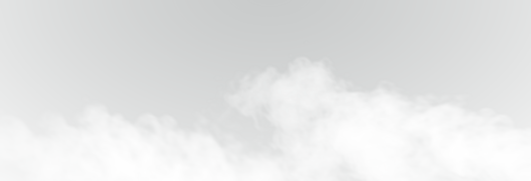 The image depicts various atmospheric phenomena such as fog, smoke, mist, and steam. The realistic 3D vector mockup shows a perspective view of white smog clouds.