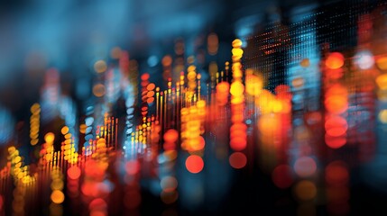 Vibrant digital data streams pulse with vibrant energy, representing dynamic growth and futuristic technology in abstract visuals