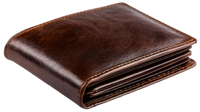 Elegant rich brown leather wallet showcasing sophisticated craftsmanship and timeless style, perfect for discerning individuals seeking premium accessories.