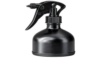 Professional glossy black spray bottle for cleaning, detailing, or salon use, offering sleek, modern utility and versatile application.