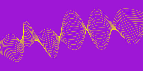 Abstract background vector illustration with a red and blue wavy line pattern